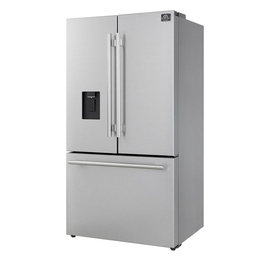 Forno Aosta 36-Inch, Stainless Steel French Door Refrigerator - FFFFD1866-36SB
