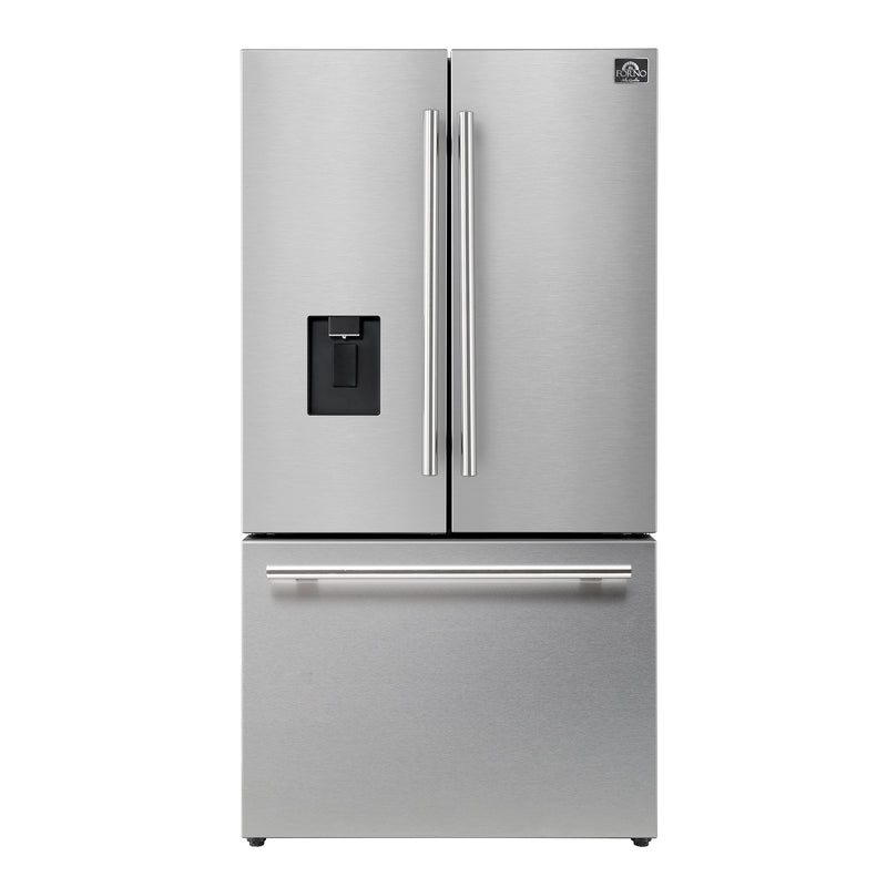 Load image into Gallery viewer, Forno Aosta 36-Inch, Stainless Steel French Door Refrigerator - FFFFD1866-36SB
