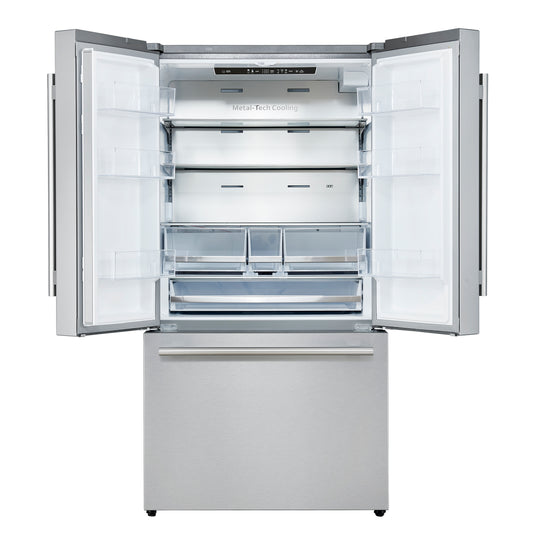 Forno Aosta 36-Inch, Stainless Steel French Door Refrigerator - FFFFD1866-36SB