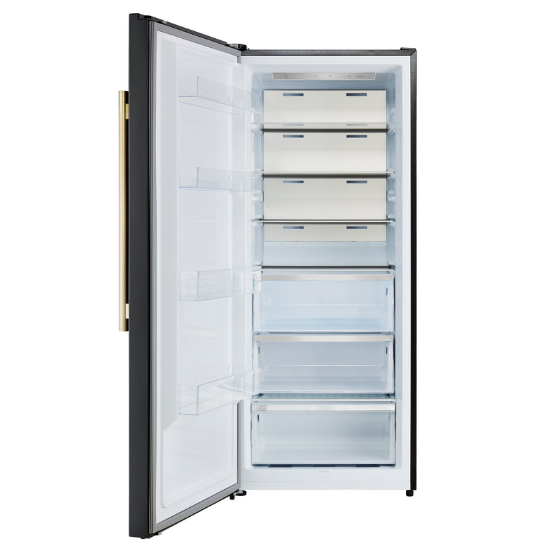 Load image into Gallery viewer, Forno Maderno 28-Inch, Black Convertible Upright Freezer/Refrigerator with Left Swing - FFFFD1722-28BLK-LS
