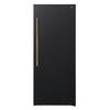 Forno Maderno 28-Inch, Black Convertible Freezer/Refrigerator with Right Swing - FFFFD1722-28BLK-RS