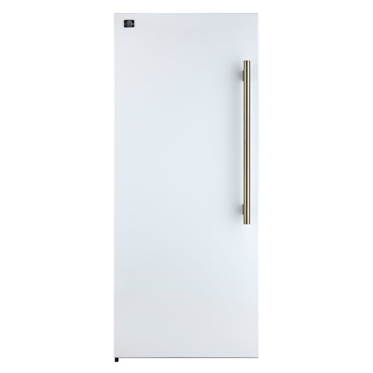 Forno Maderno 28-Inch, White Convertible Upright Freezer/Refrigerator with Left Swing - FFFFD1722-28WHT-LS
