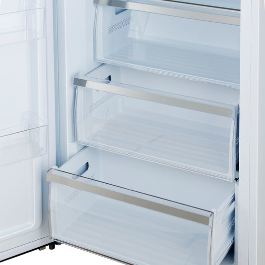 Forno Maderno 28-Inch, White Convertible Upright Freezer/Refrigerator with Left Swing - FFFFD1722-28WHT-LS