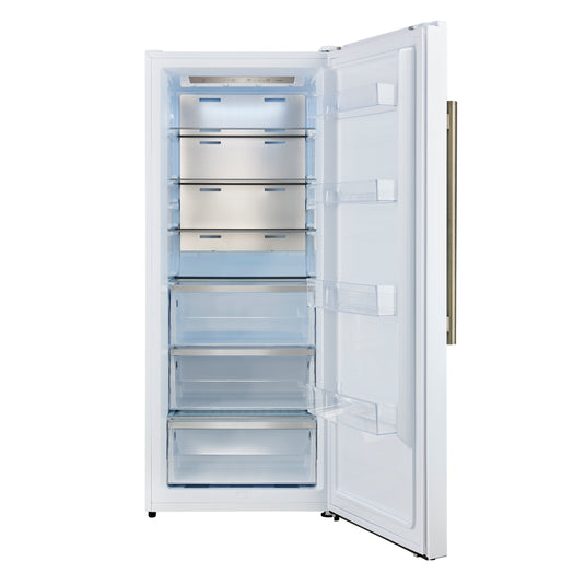 Forno Maderno 28-Inch, White Convertible Freezer/Refrigerator with Right Swing - FFFFD1722-28WHT-RS