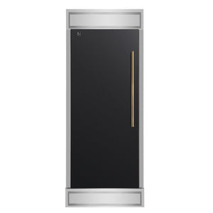 Forno Maderno 28-Inch, Black Built-In Convertible Refrigerator, Left Swing - FFFFD1722-32LMG-BLK