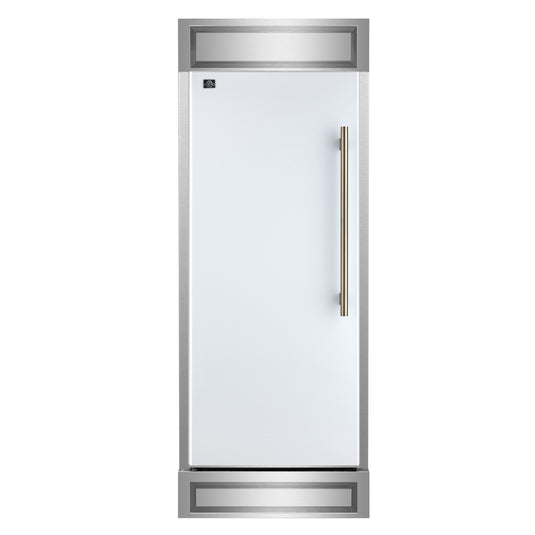Forno Maderno 28-Inch, White Built-In Convertible Refrigerator with Left Swing - FFFFD1722-32LMG-WHT