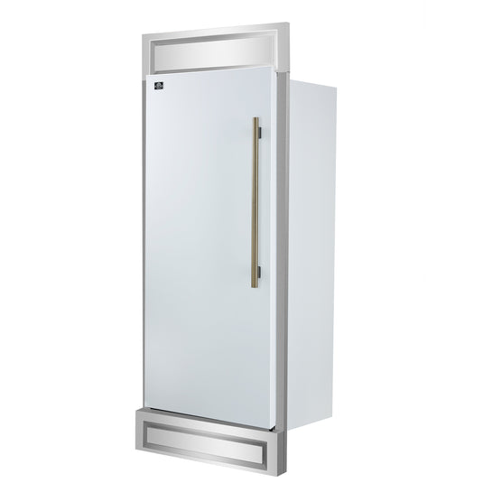 Forno Maderno 28-Inch, White Built-In Convertible Refrigerator with Left Swing - FFFFD1722-32LMG-WHT
