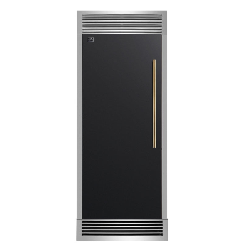Load image into Gallery viewer, Forno Maderno 28 inch, Black Built-In Convertible Refrigerator with Left Swing - FFFFD1722-32LSG-BLK
