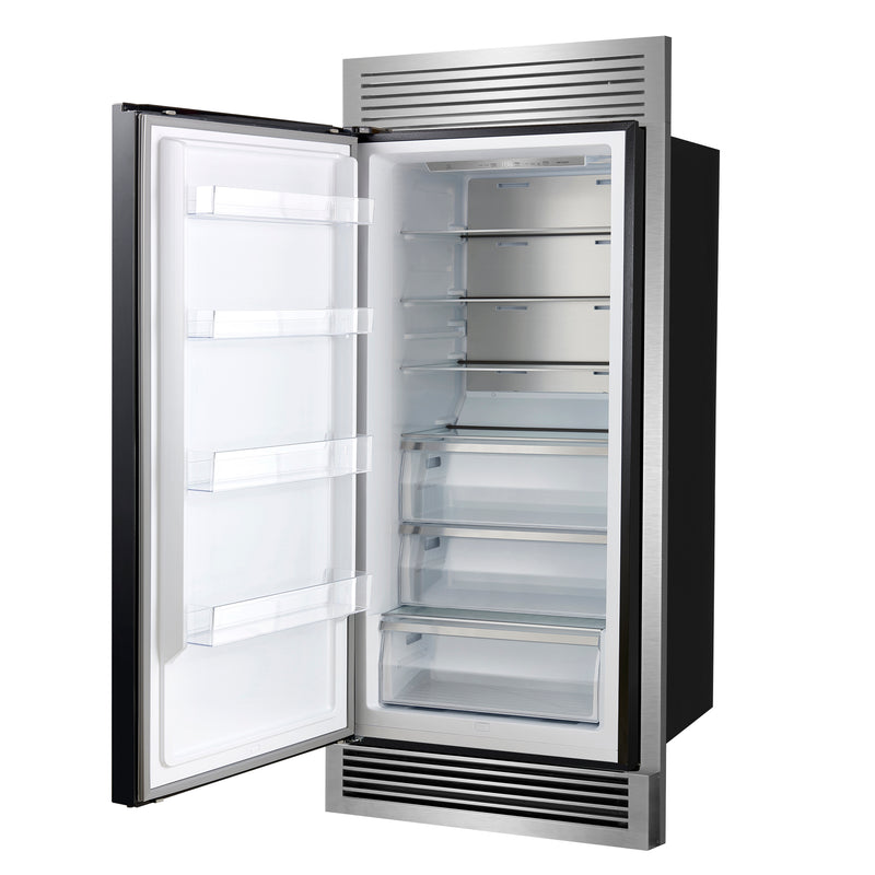 Load image into Gallery viewer, Forno Maderno 28 inch, Black Built-In Convertible Refrigerator with Left Swing - FFFFD1722-32LSG-BLK
