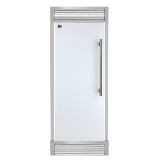 Forno Maderno 28 inch, White Built-In Convertible Refrigerator with Left Swing - FFFFD1722-32LSG-WHT