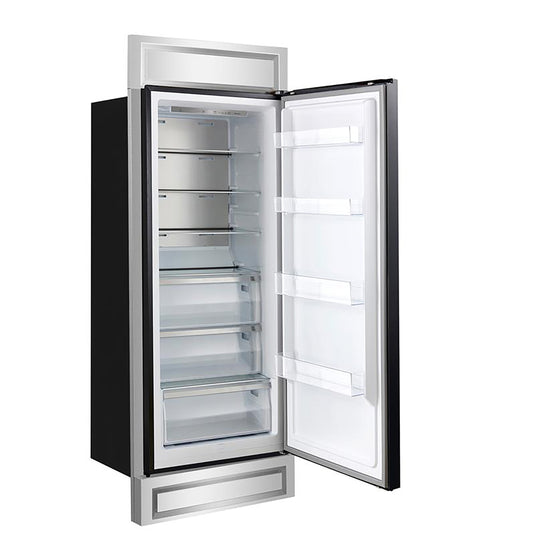 Forno Maderno 28-Inch, Black Built-In Convertible Refrigerator with Right Swing - FFFFD1722-32RMG-BLK