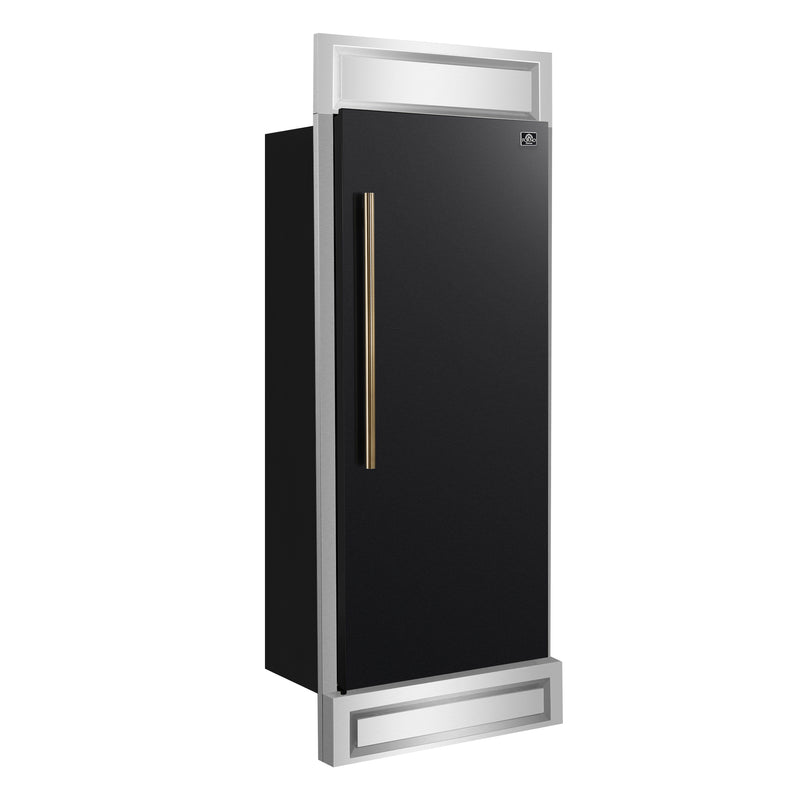 Load image into Gallery viewer, Forno Maderno 28-Inch, Black Built-In Convertible Refrigerator with Right Swing - FFFFD1722-32RMG-BLK
