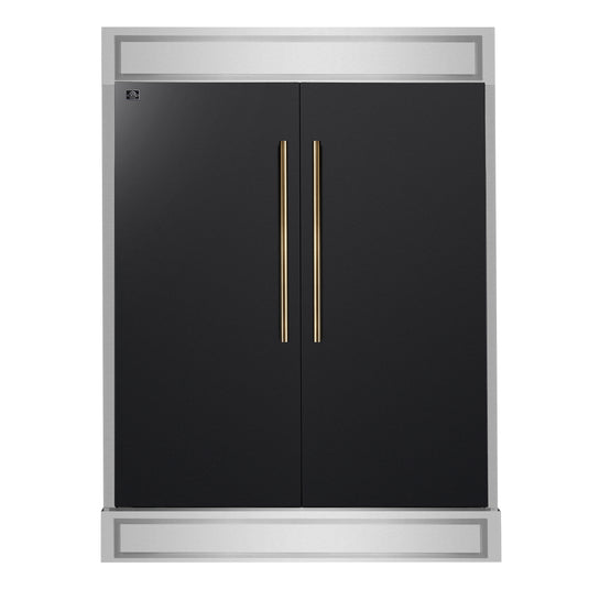 Forno Maderno 2-28-Inch, Black Wide Convertible Refrigerator/Freezer - FFFFD1722-60MG-BLK