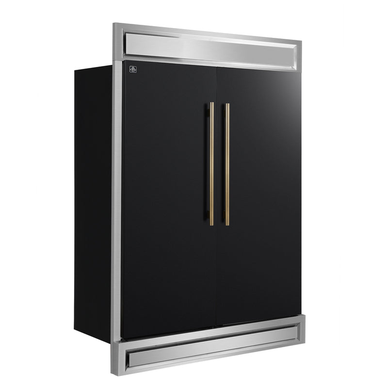 Load image into Gallery viewer, Forno Maderno 2-28-Inch, Black Wide Convertible Refrigerator/Freezer - FFFFD1722-60MG-BLK
