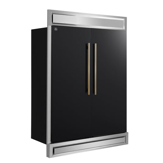 Forno Maderno 2-28-Inch, Black Wide Convertible Refrigerator/Freezer - FFFFD1722-60MG-BLK