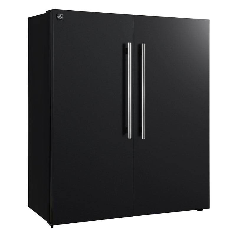 Load image into Gallery viewer, Forno Maderno 2-28-Inch, Black Wide Convertible Refrigerator/Freezer - FFFFD1722-60MG-BLK
