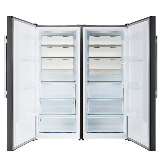 Forno Maderno 2-28-Inch, Black Wide Convertible Refrigerator/Freezer - FFFFD1722-60SG-BLK