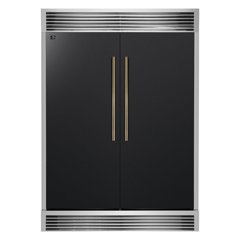 Load image into Gallery viewer, Forno Maderno 2-28-Inch, Black Wide Convertible Refrigerator/Freezer - FFFFD1722-60SG-BLK

