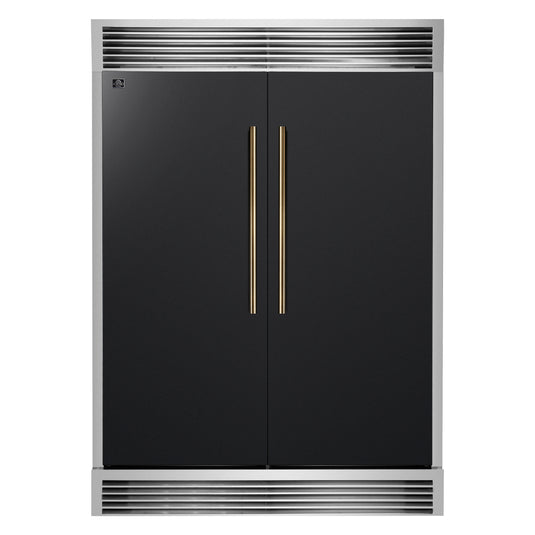 Forno Maderno 2-28-Inch, Black Wide Convertible Refrigerator/Freezer - FFFFD1722-60SG-BLK