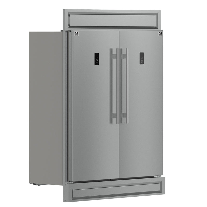 Load image into Gallery viewer, Forno Fortezza 60 Inch, Stainless Steel Convertible Refrigerator/Freezer - FFFFD1738-60MG
