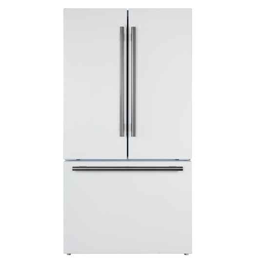 Forno Rivello 36 Inch, White French Door Refrigerator - FFFFD1783-36WHT