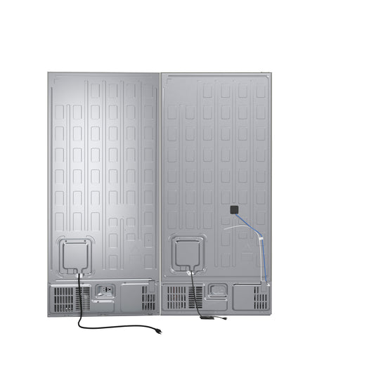 Forno Milano 2-Piece 62-Inch, Stainless Steel Freestanding Dual Bottom Freezer Refrigerator - FFFFD1787-60S