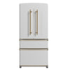 Forno Luigi 33-Inch, White French Door Refrigerator - FFFFD1791-33WHT