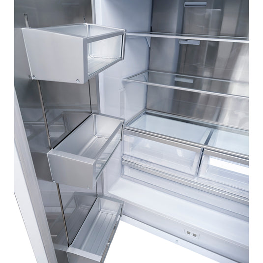 Forno Rivestito Panel Ready Refrigerator, French Door, 36 Inch, Energy Star, Fast Freeze