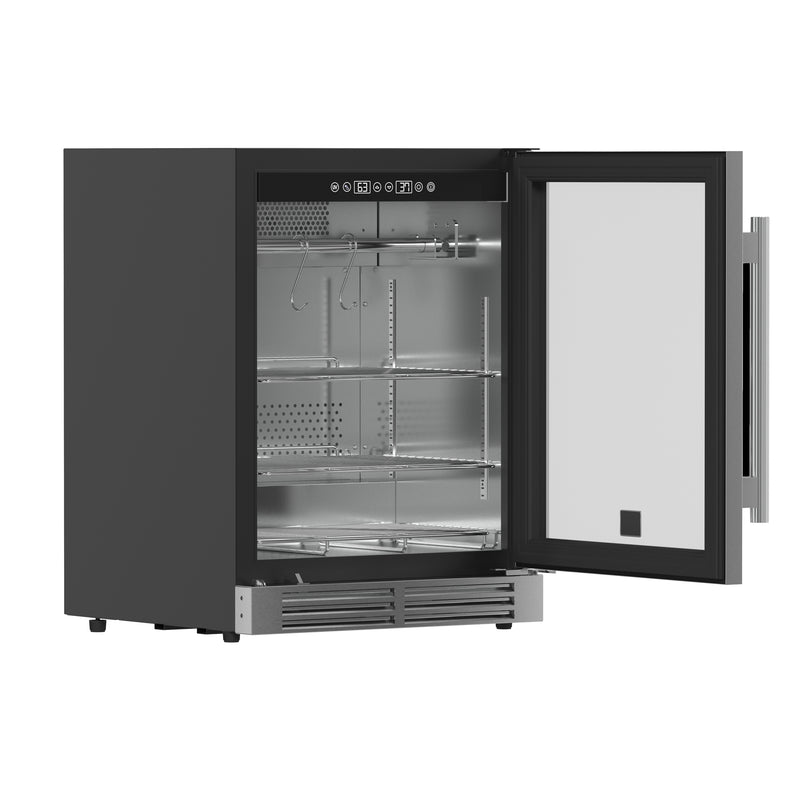 Load image into Gallery viewer, Forno Asciutto 24-Inch Dry Aging Cabinet, Stainless Steel 304, 4.41 cu.ft, LED Lighting, Adjustable Shelves
