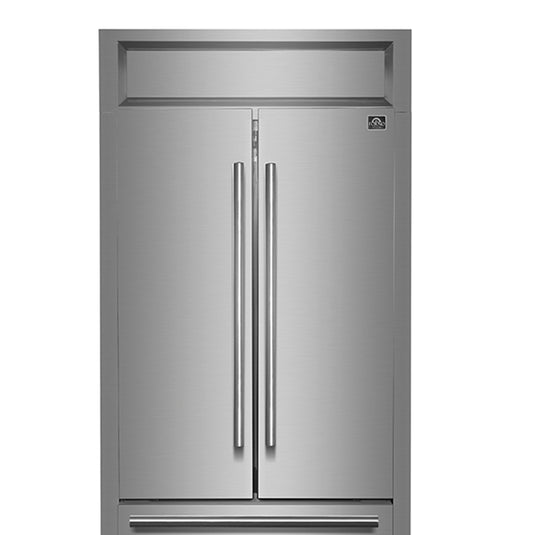 Forno Gallipoli 30-Inch, Stainless Steel French Door Refrigerator - FFFFD1974-35MG