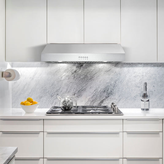 Cosmo 30 in. Ducted Under Cabinet Range Hood in Stainless Steel with LED Lighting and Permanent Filters