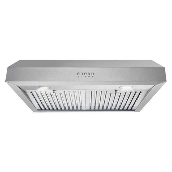 Cosmo 30 in. Ducted Under Cabinet Range Hood in Stainless Steel with LED Lighting and Permanent Filters