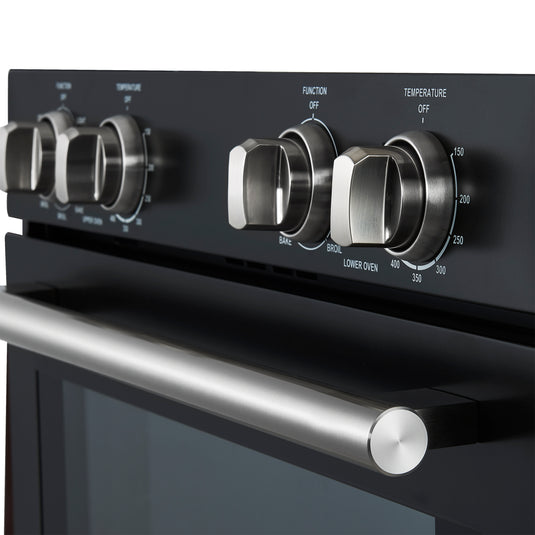 Forno Vomero 30-Inch, Black Double Wall Oven - FBOEL1324-30BLK