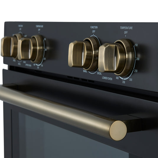 Forno Vomero 30-Inch, Black Double Wall Oven - FBOEL1324-30BLK
