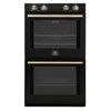 Forno Vomero 30-Inch, Black Double Wall Oven - FBOEL1324-30BLK