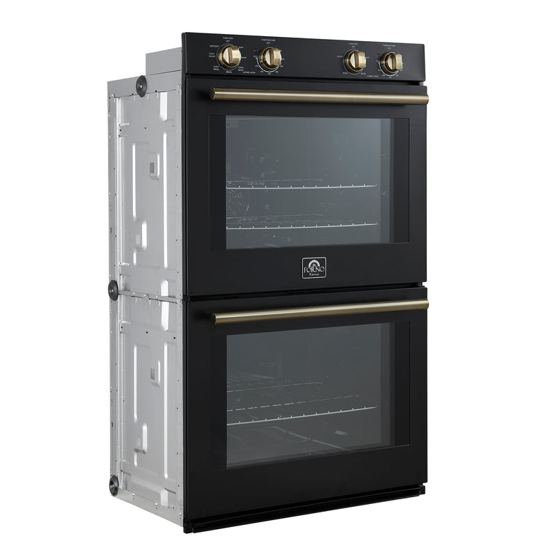 Load image into Gallery viewer, Forno Vomero 30-Inch, Black Double Wall Oven - FBOEL1324-30BLK
