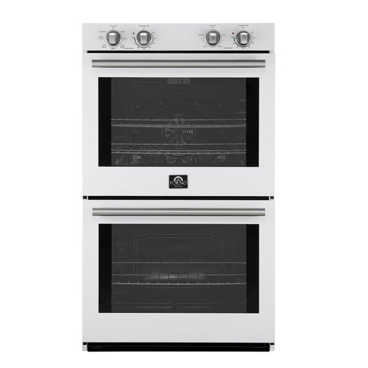 Forno Vomero 30-Inch, White Double Wall Oven - FBOEL1324-30WHT