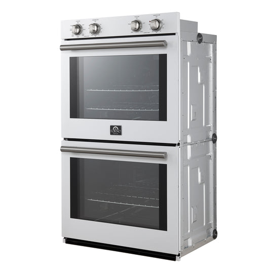 Forno Vomero 30-Inch, White Double Wall Oven - FBOEL1324-30WHT