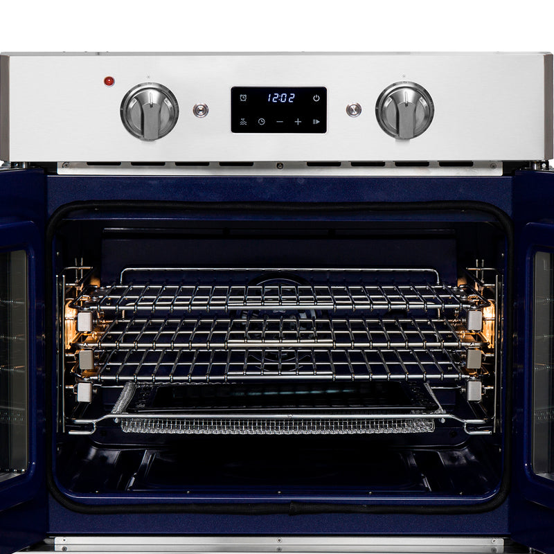 Load image into Gallery viewer, Forno Gallico 30-Inch Electric French Door Wall Oven, Stainless Steel, True Convection, Air Fry, Self-Cleaning
