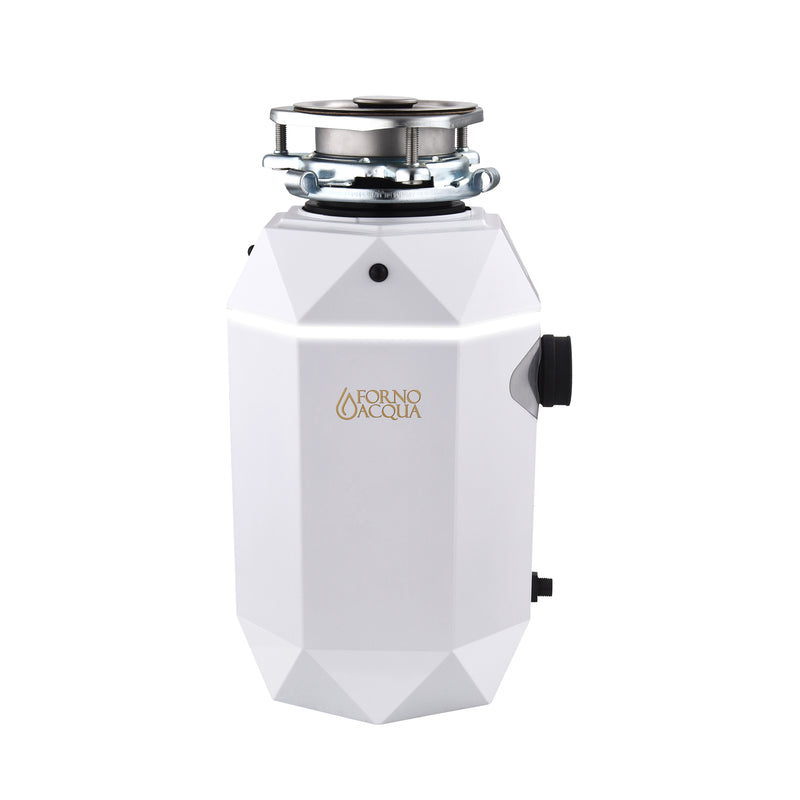 Load image into Gallery viewer, FORNO ACQUA BrightDIAMOND Moonstone 1HP Super Quiet Garbage Disposal Corded with Motion Sensor Cabinet Light &amp; Pre-Wired Air Switch
