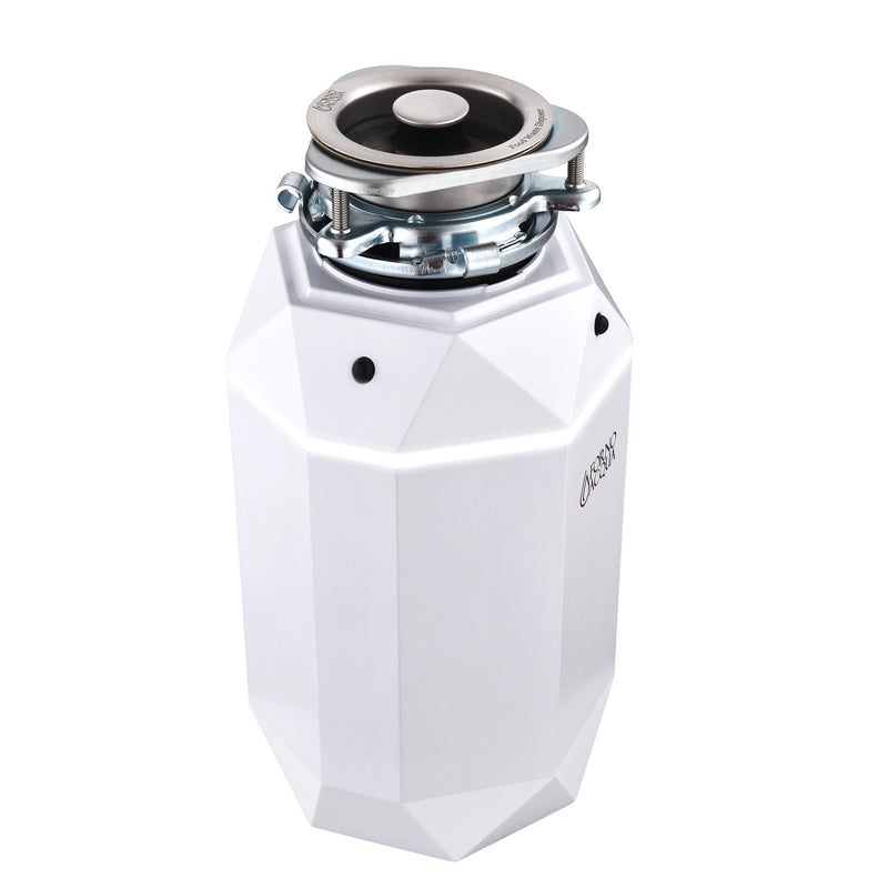 Load image into Gallery viewer, FORNO ACQUA BrightDIAMOND Moonstone 1HP Super Quiet Garbage Disposal Corded with Motion Sensor Cabinet Light &amp; Pre-Wired Air Switch
