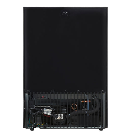 Forno Frescolino 24 Inch, Black Beverage Cooler with Triple Glass Door, 188 Can Capacity - FWCDR6665-24BLK