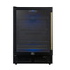Forno Frescolino 24 Inch, Black Beverage Cooler with Triple Glass Door, 188 Can Capacity - FWCDR6665-24BLK