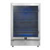 Forno Frescolino 24 Inch, Stainless Steel Built-In or Freestanding Beverage Cooler, 188 Can Capacity - FWCDR6665-24S
