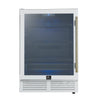 Forno Frescolino 24 Inch, White Beverage Cooler with Triple Glass Door, 188 Can Capacity - FWCDR6665-24WHT