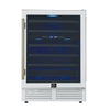 Forno Bacchino-24 Inch, White Wine Cooler, 51 Bottle Capacity - FWCDR6634-24WHT