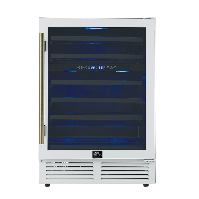 Load image into Gallery viewer, Forno Bacchino-24 Inch, White Wine Cooler, 51 Bottle Capacity - FWCDR6634-24WHT
