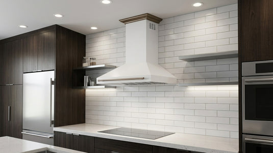Forno Aria 48 Inch Wall-Mounted Range Hood in White